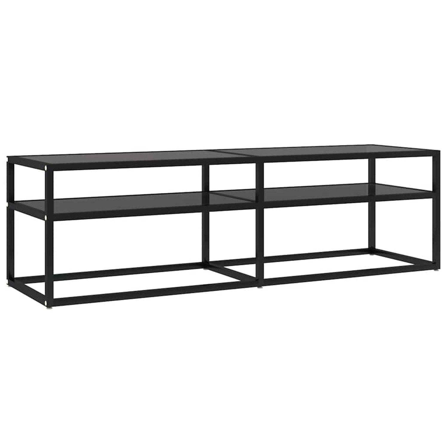 vidaXL TV-Schrank Schwarz 140x40x40,5 cm Hartglas 331715 günstig online kaufen