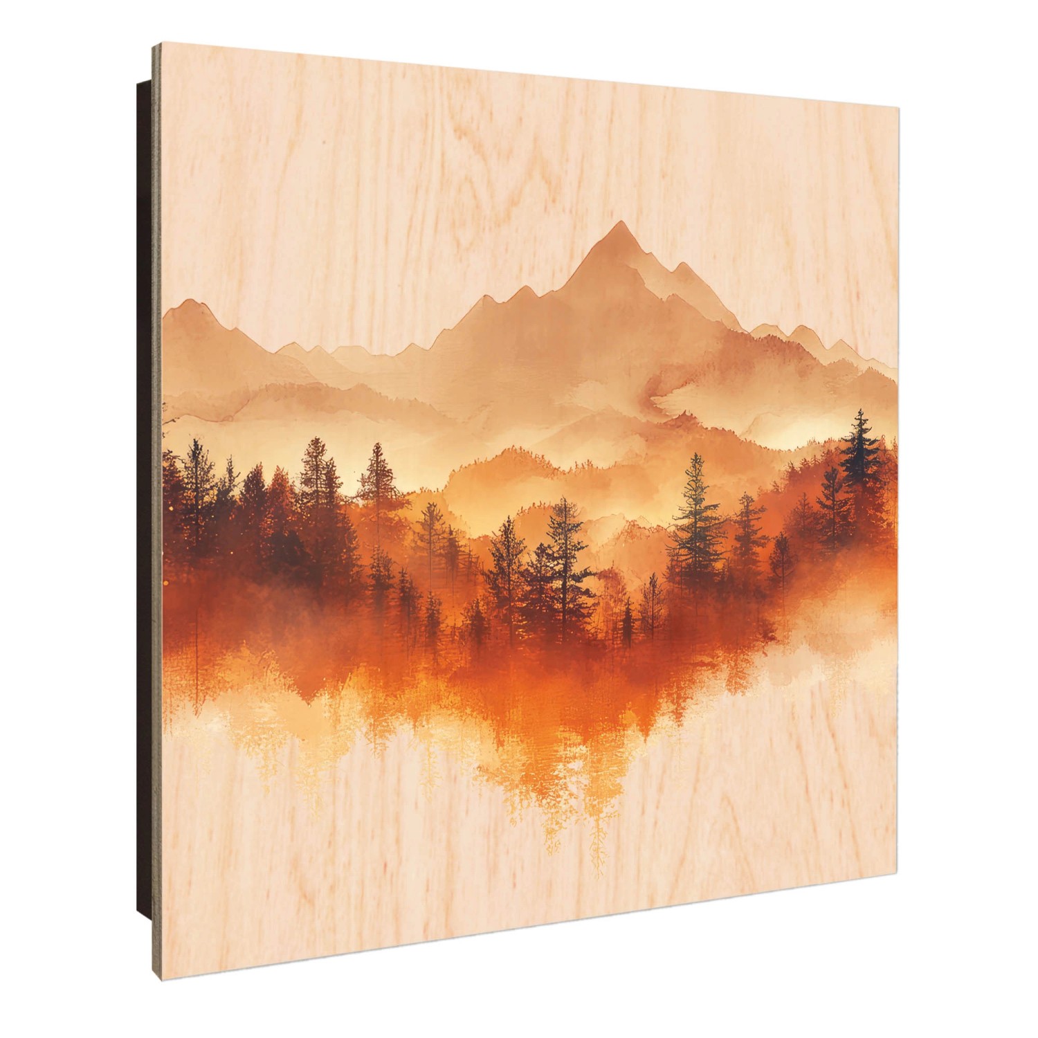 Banjado Schlüsselkasten Holz 30x30cm Schwarz Scharnier Rechts 50 Haken Desi günstig online kaufen