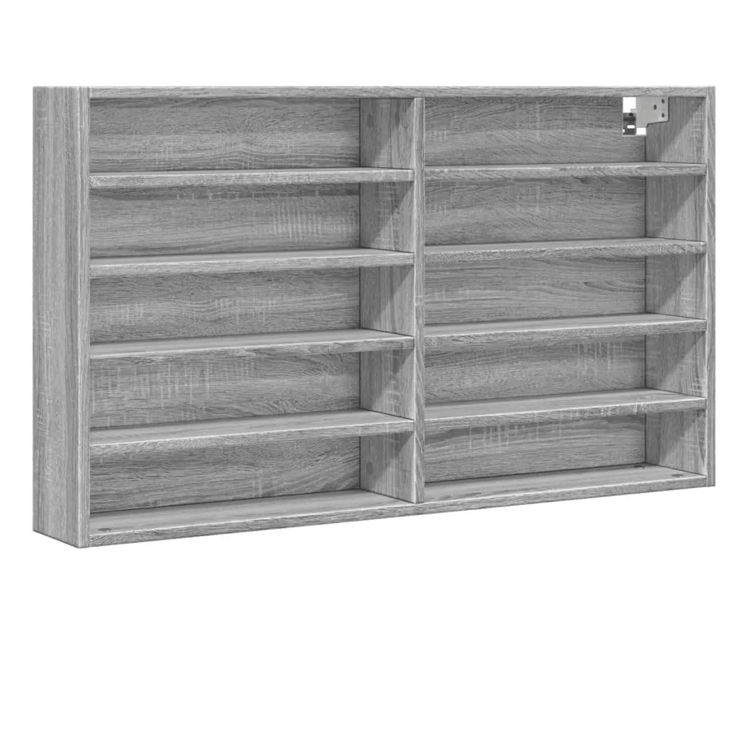 vidaXL Vitrinenschrank Grau Sonoma 100x15x58 cm Holzwerkstoff 847931