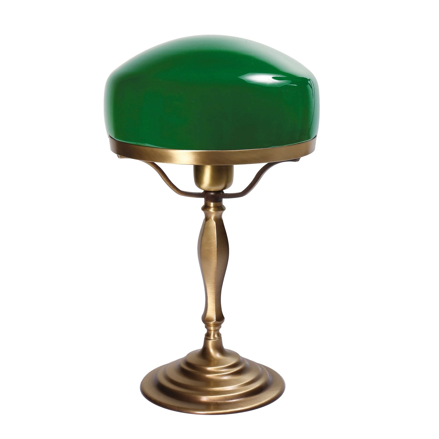 Licht-Erlebnisse Pilzlampe Messing Glas 37,5 cm E27 Jugendstil In Bronze Gr günstig online kaufen