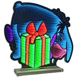 Disney Infinity Spiegellicht Esel (40 cm) mit Geschenk, LED Weihnachtsdekoration.