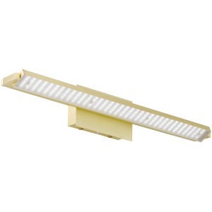 Moderne LED-Wandleuchte Pare TW von Fischer & Honsel, Messingfarben, 60 cm lang.