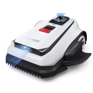 ECOVACS GOAT A1600 Mähroboter mit LiDAR, weiß/schwarz, für Rasenflächen bis 400 m².