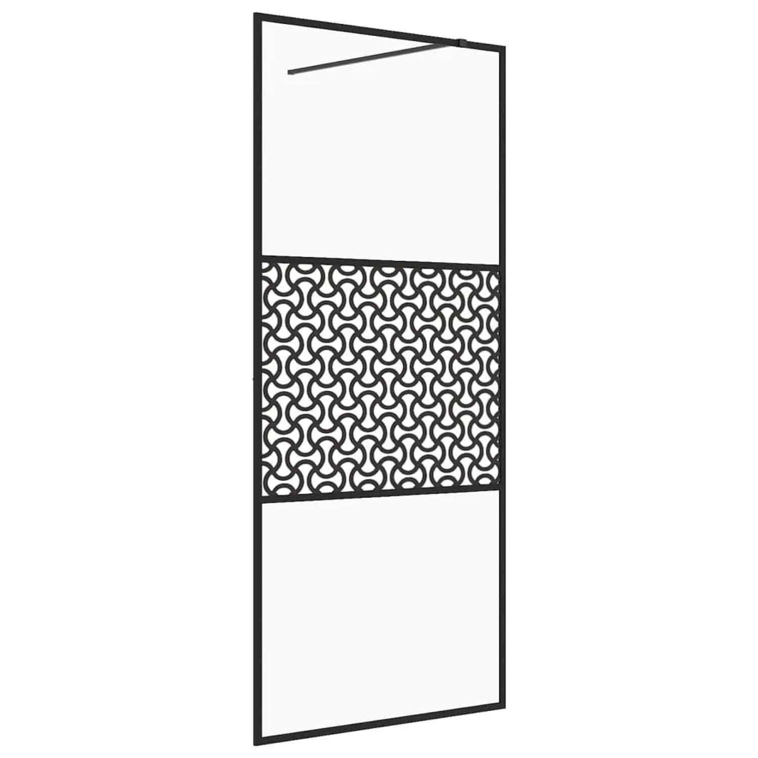 vidaXL Duschwand für Begehbare Dusche mit Klarem ESG Glas 100x195 cm 151030