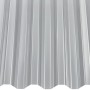 Transparente Acryl-Trapezplatte, 1,5 mm stark, zur Bedachung und Wandverkleidung.