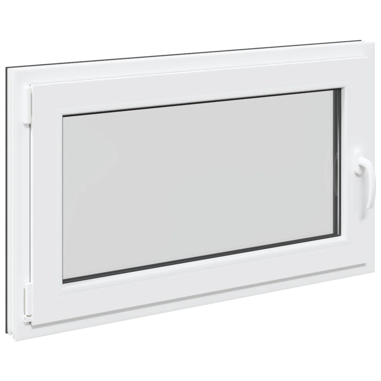 vidaXL Kellerfenster RISOR Anthrazit 100 x 70 cm PVC und Glas 42047295