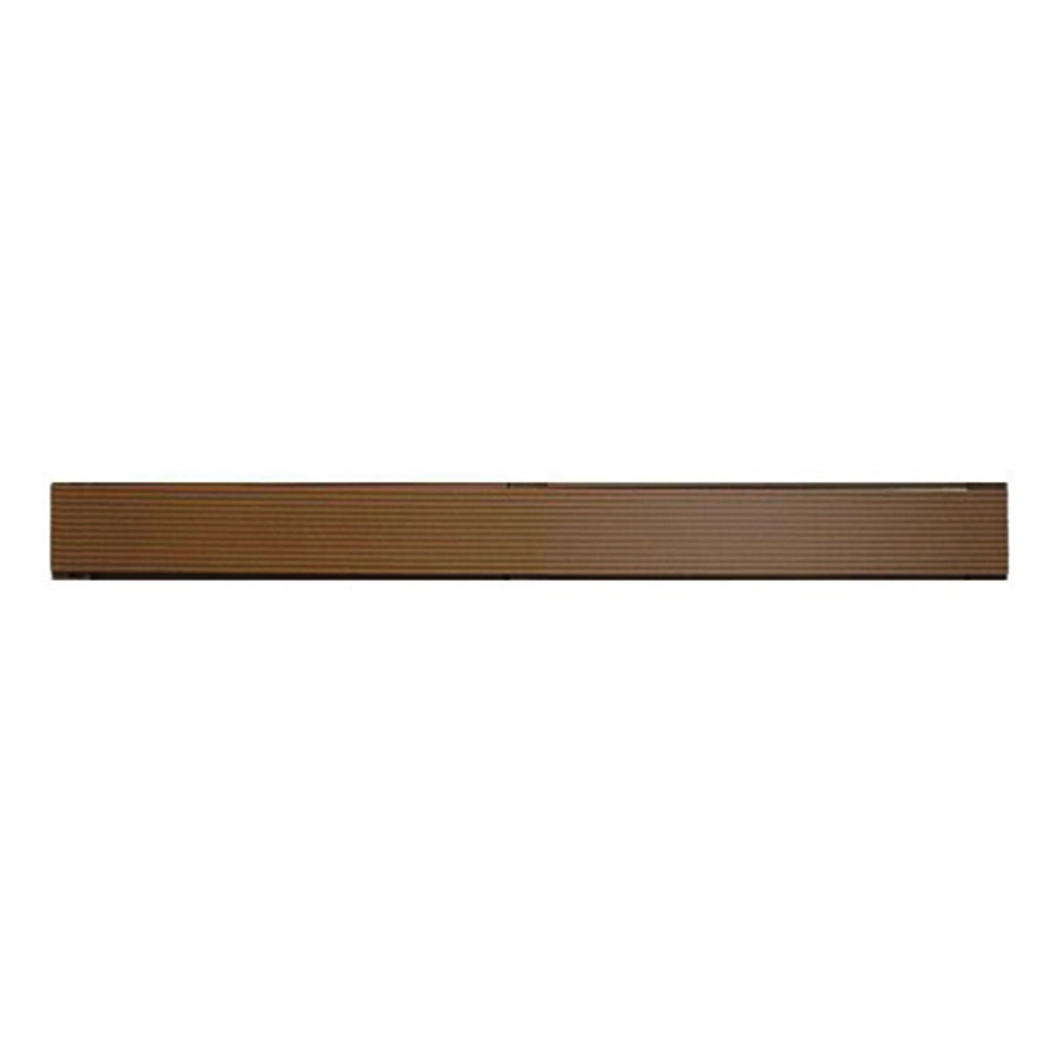 GartenLand WPC Abschlussprofil Flach 10 x 65 x 3600 mm Schokobraun