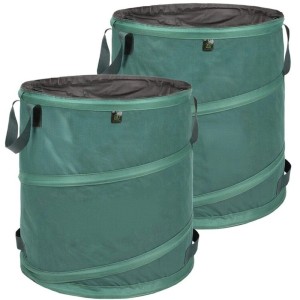 TTL GARDEN Pop-Up Laubsack Premium 2x 85L Set  220g/qm Selbststehend Gartensack Faltbar Für Laub Gartenabfall