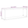 vidaXL Würfelregale 2 Stk Weiß 60x15x23 cm Holzwerkstoff 807133_10