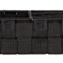 Schwarzer Wenko Organizer Adria mit 4 Fächern aus Polypropylen, ideal zur Aufbewahrung im Bad.