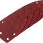 LUX Schleifauflagen K40 für Multischleifer, 5er-Set, rotbraun.