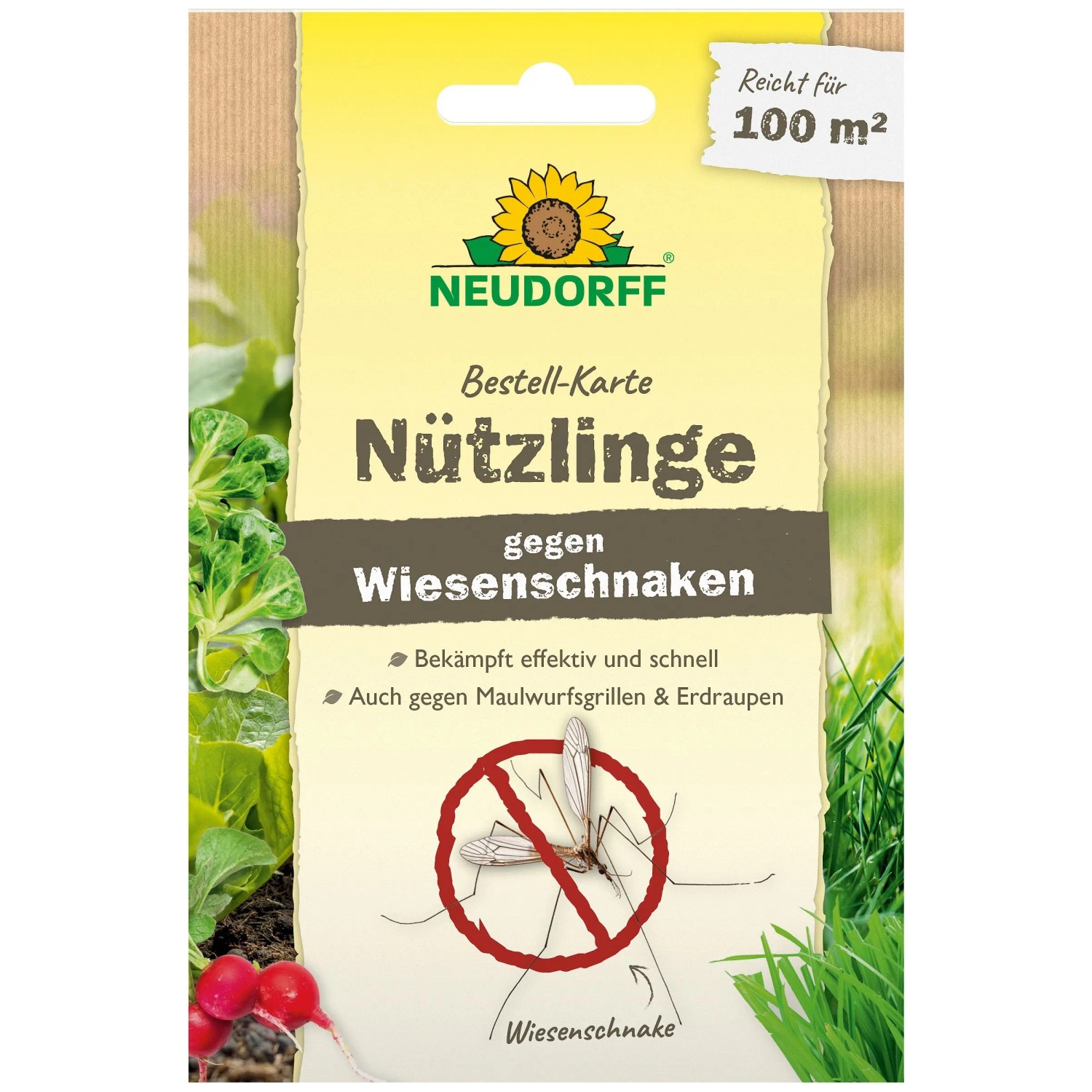 Neudorff Bestell-Karte Nützlinge Gegen Wiesenschnaken 100 m²
