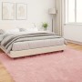 vidaXL Kunstschaffell Teppich Tafalla Rosa 240 x 240 cm Polyester 42021556_4