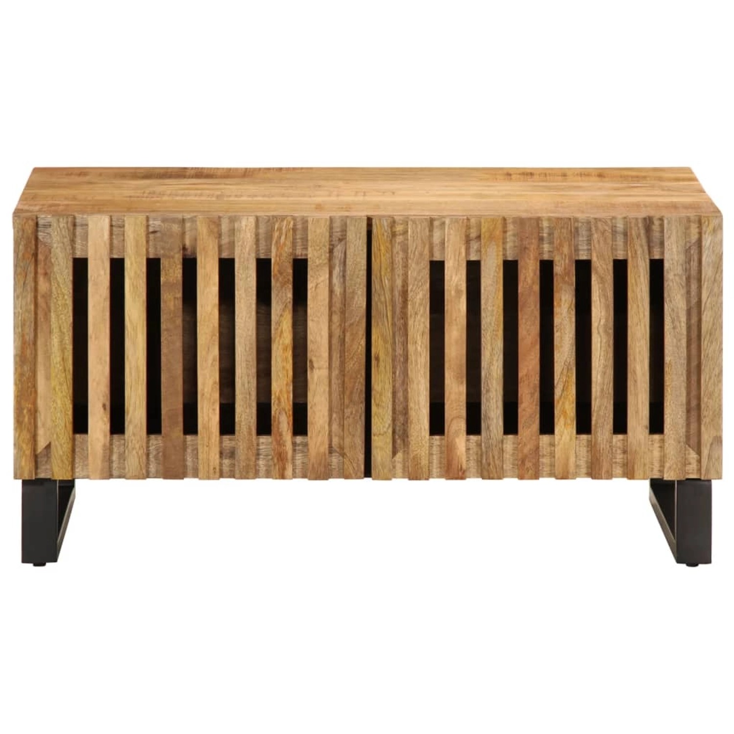 vidaXL Couchtisch 80x51x40 cm Raues Massives Mangoholz Modell 1 günstig online kaufen