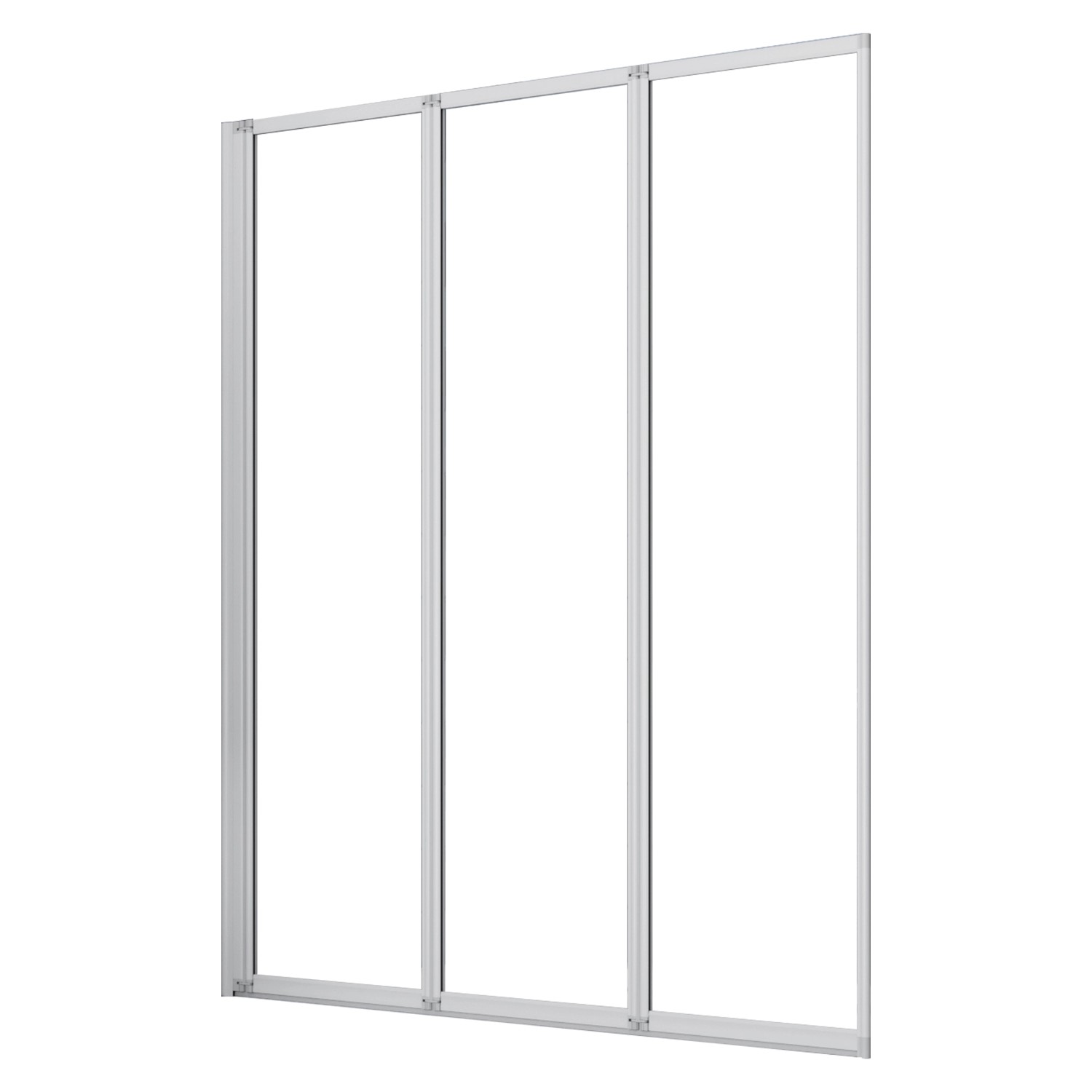 AICA 120x140cm Weiß 3-ftg. Faltbare Badewanneaufsatz 4mm ESG Sicherheitsgla günstig online kaufen