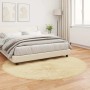 vidaXL Kunstschaffell Teppich Tafalla Creme Ø 160 cm Polyester 42021516_4