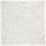 Mosaik Glas Mini White, 29,6x29,6 cm, für den Innenbereich. Quadratische, schimmernde Mosaikfliesen.