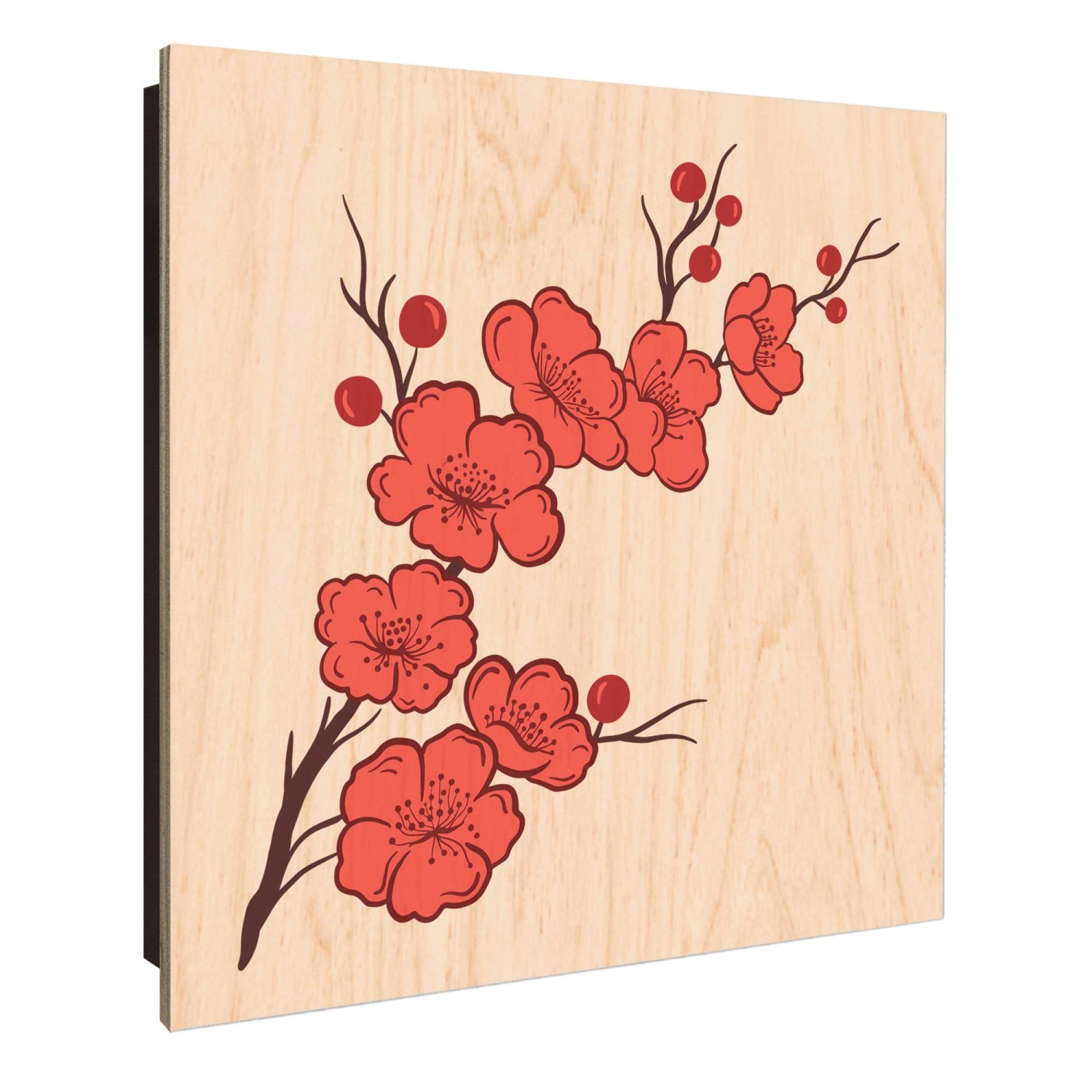 Banjado Großer Schlüsselkasten Holz 30x30cm Schwarz Scharnier Links 50 Hake günstig online kaufen