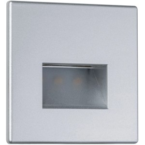 Paulmann LED-Wandeinbauleuchte Edge, eckig, chrom matt, für Treppen und Flure