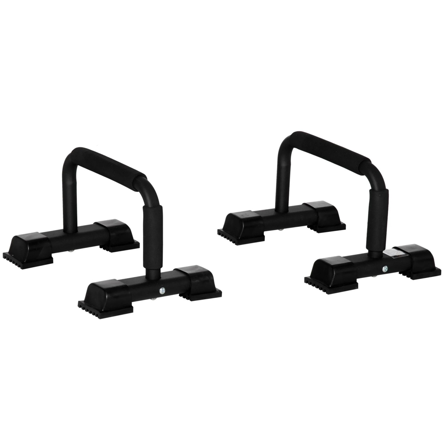 HOMCOM Liegestützgriffe 2er Set Rutschfest Griffe Push Up Bars Parallettes Stahl
