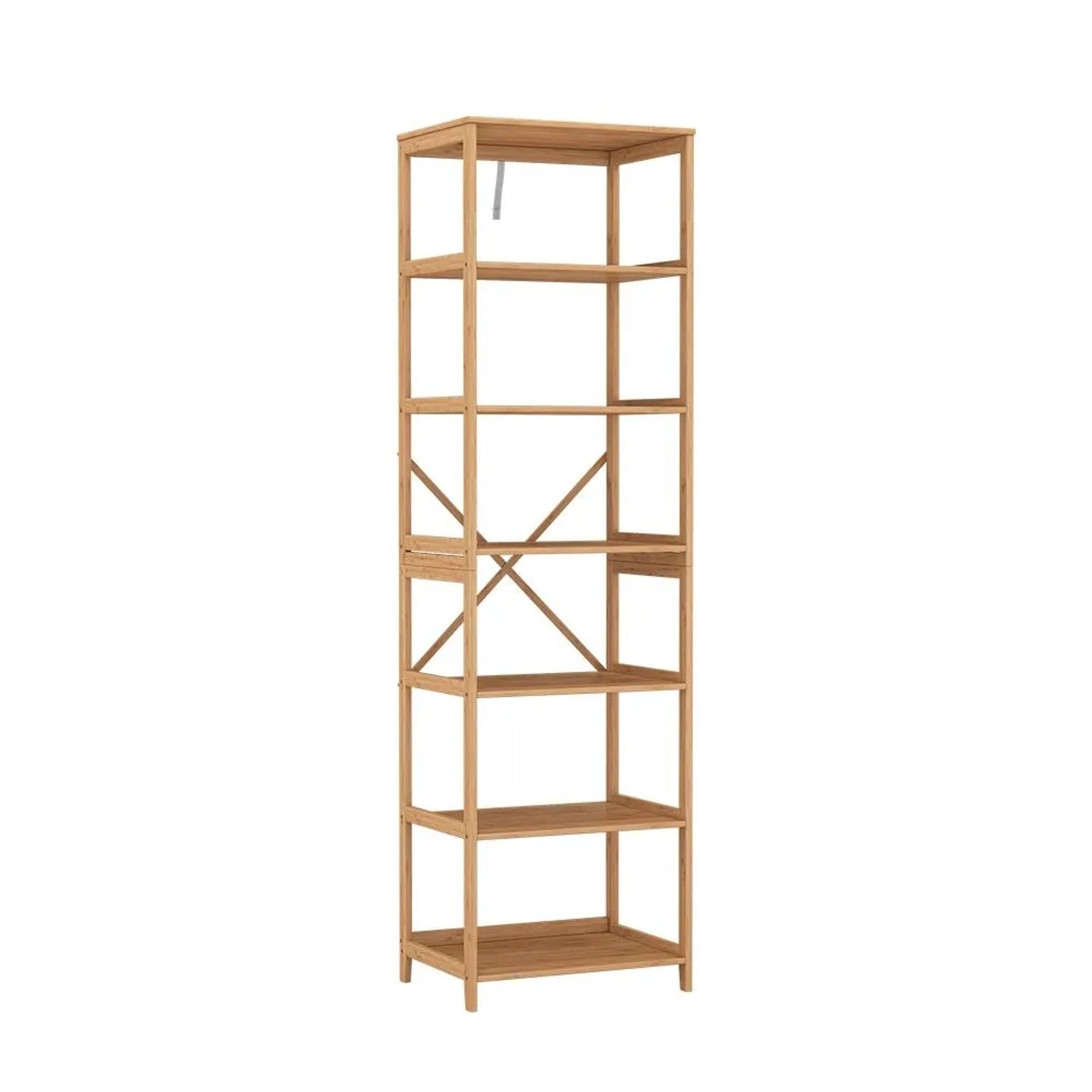 Vicco Bücherregal Novaro Bambus 48 x 167 mit 7 Fächern Art Nr 54886