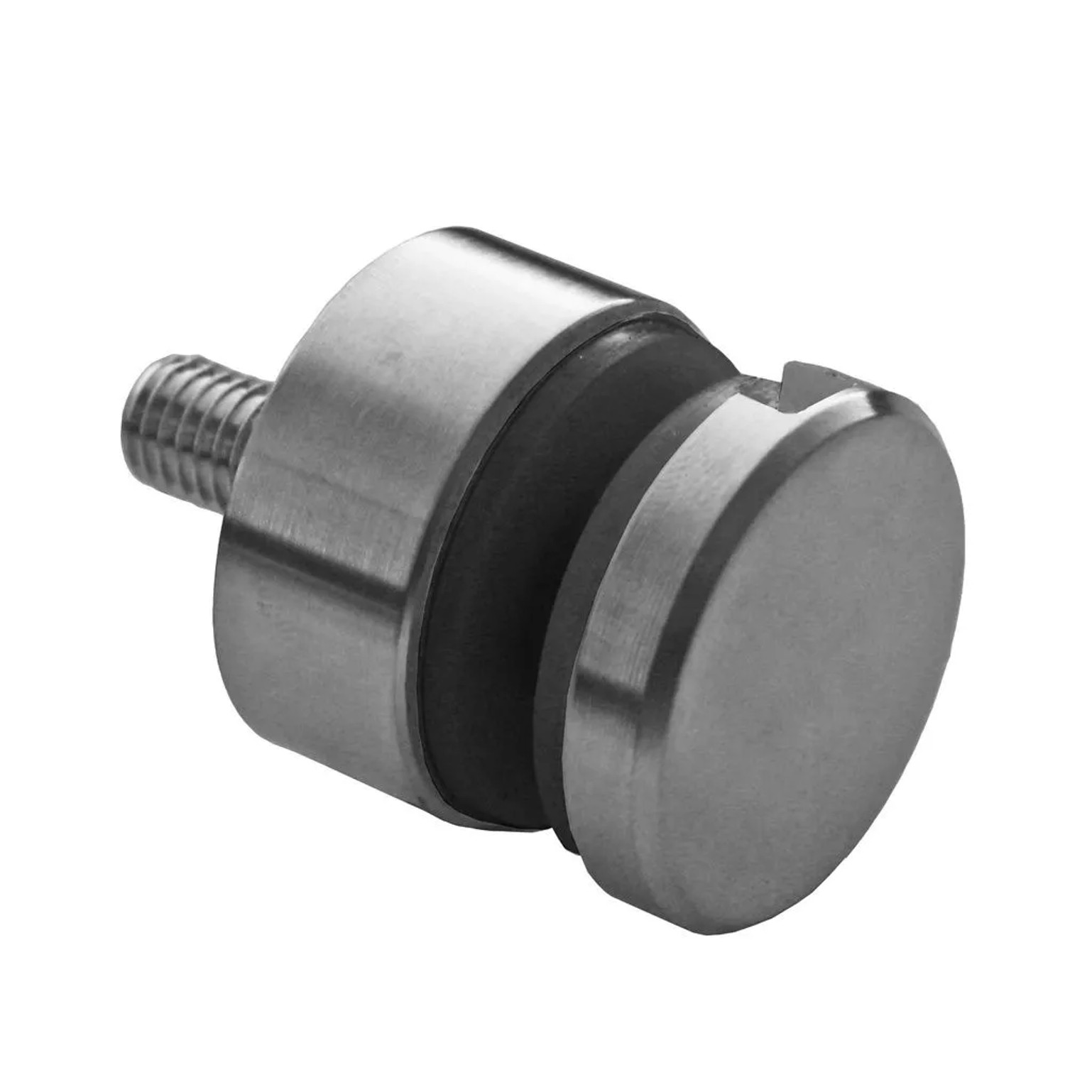 FeNau Glaspunkthalter Ø 30 mm Zink Roh Anschluss Flach