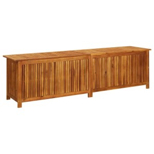 VidaXL Garten-Aufbewahrungsbox aus Akazie, 200x50x58 cm, Massivholz für Garten und Terrasse.