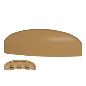 Braune Bauheld Wasserschlitzkappen (RAL 8003) für Fenster, 30-35mm, 30er-Pack.