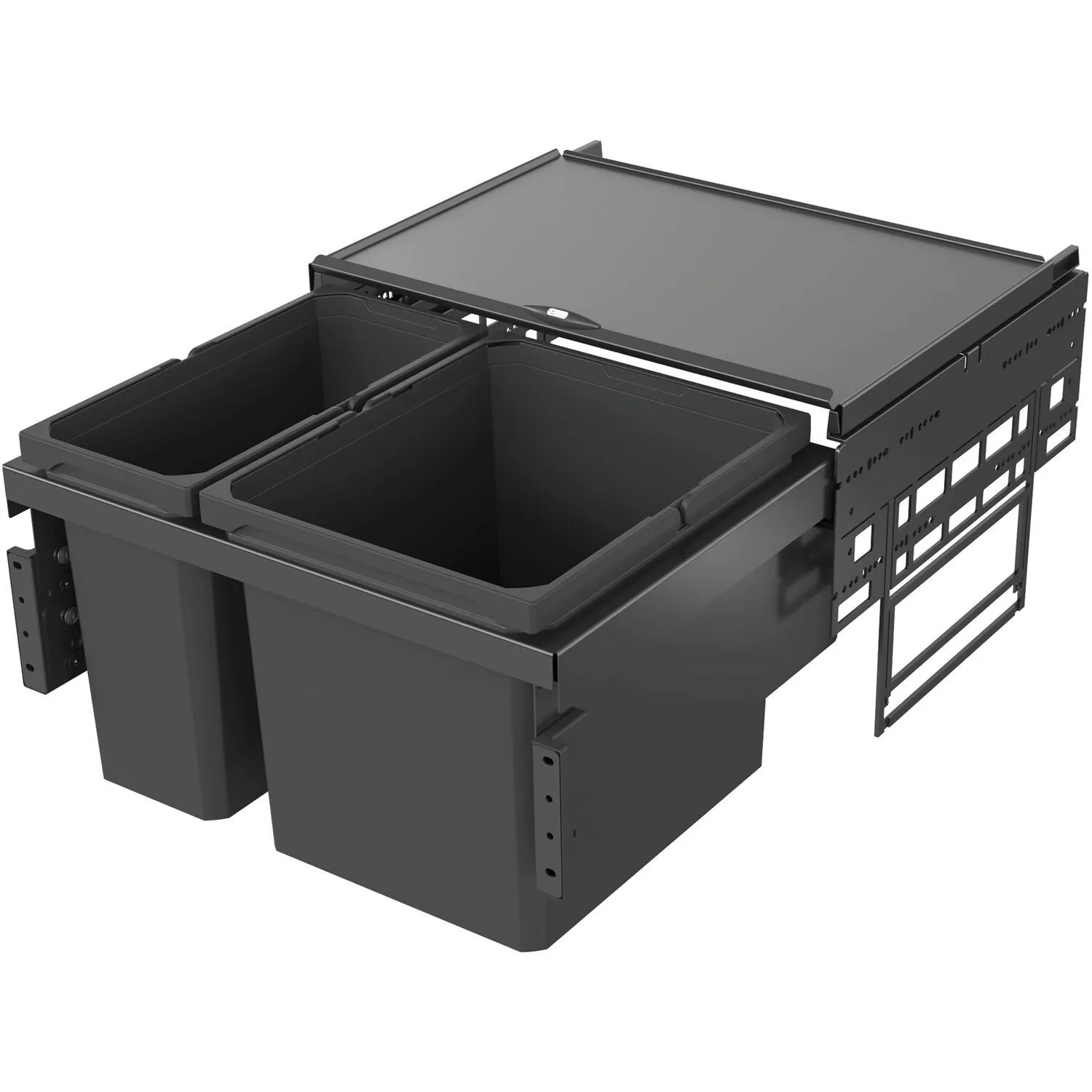 Vauth-Sagel Abfalltrennsystem Envi Space Korpusbreite 600 mm 1x29, 1x16, Lava