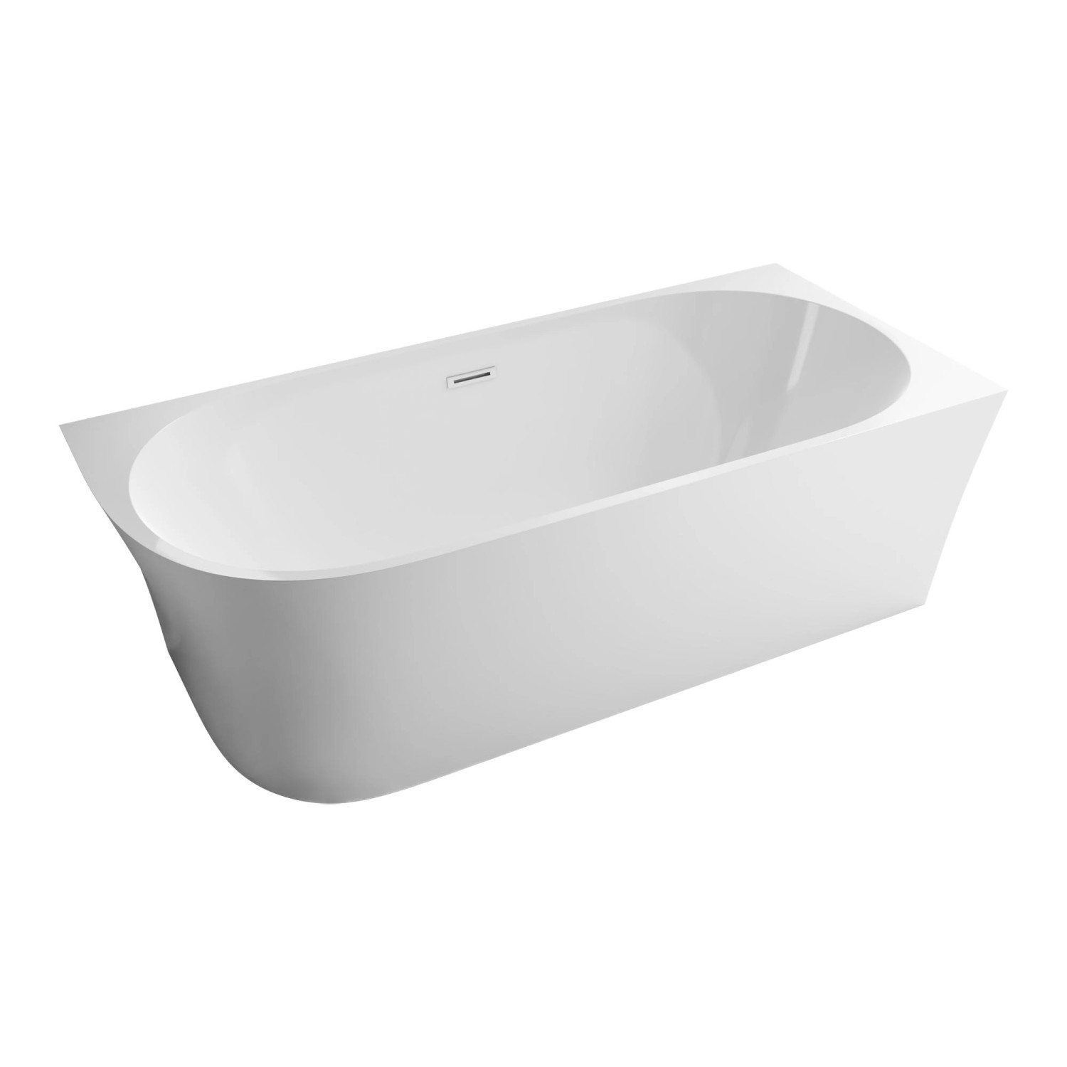 Bernstein Freistehende Badewanne NOVA Acryl Weiß Matt 170x80x60 günstig online kaufen