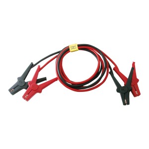 APA Starthilfekabel Alu Star: Rot-schwarzes Kabel mit Klemmen für Pannenhilfe.