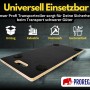 PROREGAL Transportroller, 10er-Set, mit 4 Rollen, 30x60cm, Traglast 200kg, Siebdruckplatte, schwarz.