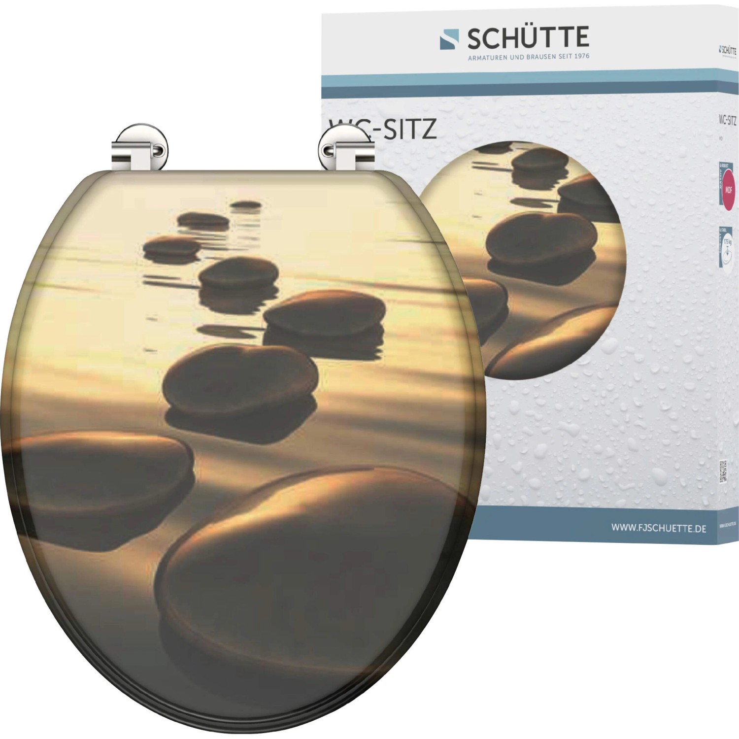 Schütte MDF WC-Sitz Sea Stone günstig online kaufen