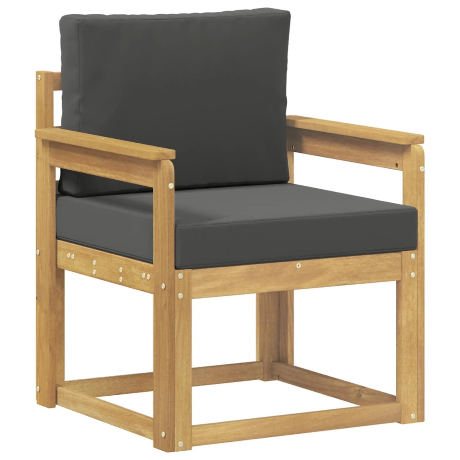 vidaXL 2 Stück Outdoor-Sofagarnitur Polyester Weiß und Anthrazit 3438966