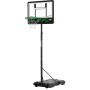 Salta Basketballständer Dribble mit schwarzem Standfuß und grünem Korb für Kinder.