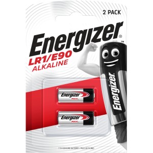 2er-Pack Energizer LR1/E90 Alkaline Spezialzellen, 1,5V Batterien für Elektronikgeräte.