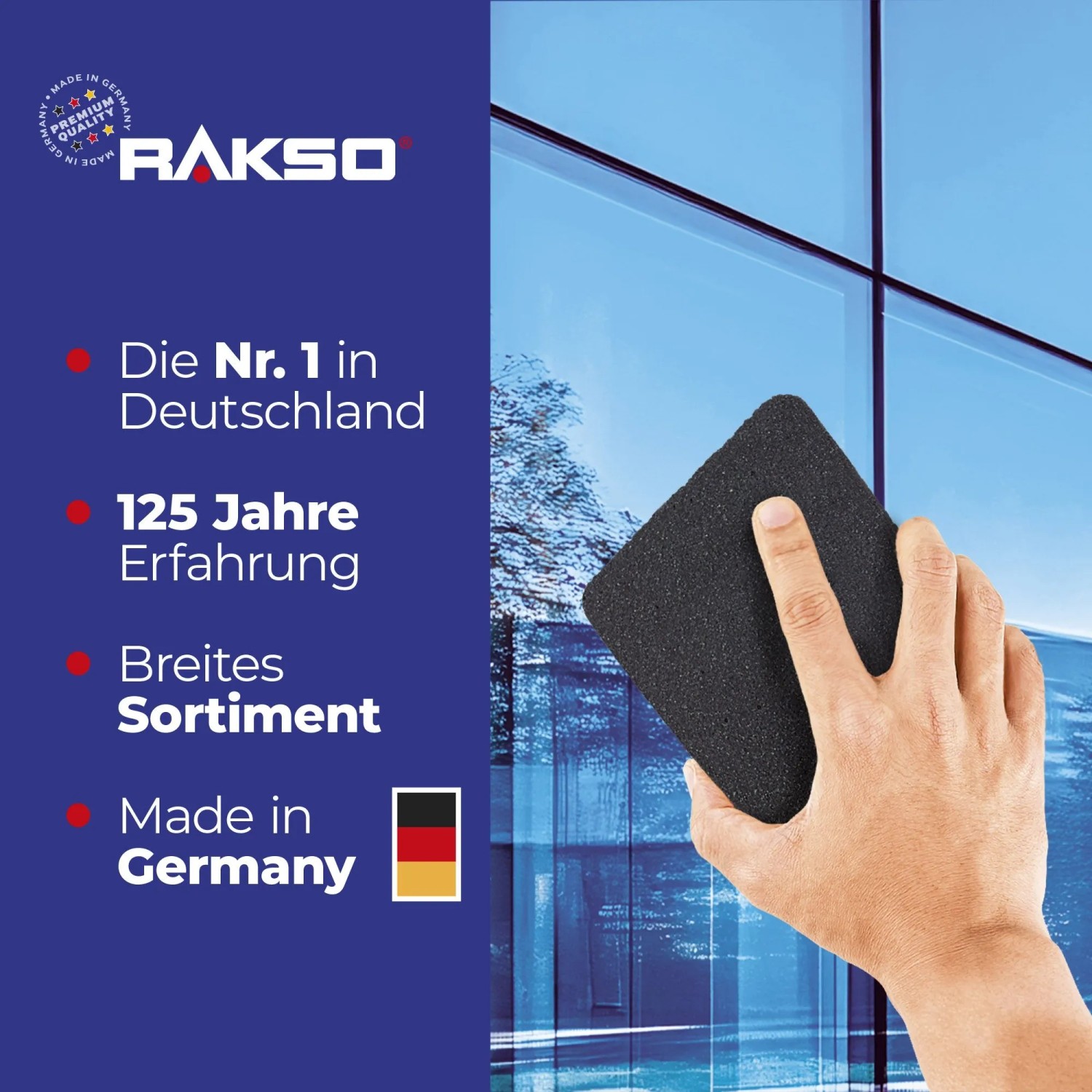 RAKSO Schwämme Glas Intensivreiniger 1 x 1 Stück_4
