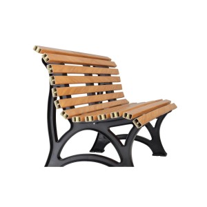 PROREGAL Gartenbank Jamaika, 3-Sitzer in Holzoptik. Witterungsbeständige Parkbank/Sitzbank für den Garten.