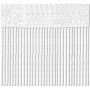 2er Pack Bestlivings Fadenvorhang, weiße Gardine/Raumteiler, 90x240 cm.