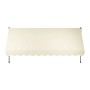 Beige Klemmmarkise Kapstadt 400x120 cm für Balkon und Terrasse.