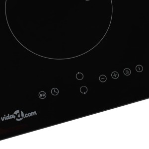 vidaXL Induktionskochfeld mit 2 Platten Touch Control Glas 3500 W 50786