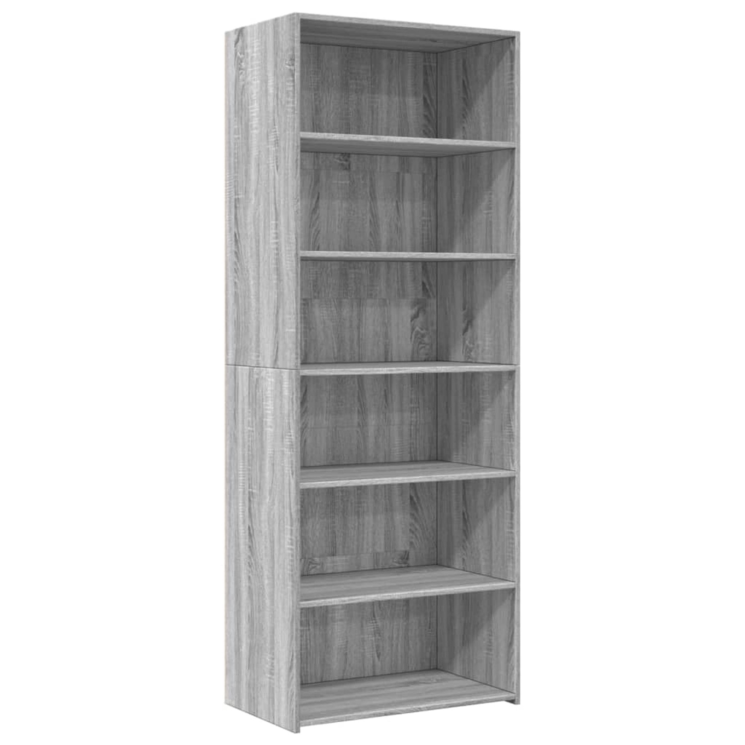 vidaXL Highboard Grau Sonoma 70x41x185 cm Holzwerkstoff 3281692 günstig online kaufen