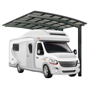 Ximax Alu Carport Portoforte Caravan Typ 80 Schwarz 270 x 495 cm Sonderfertigung