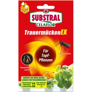 Substral Celaflor TrauermückenEx: Gießmittel gegen Trauermückenlarven in praktischen Portionsfläschchen.