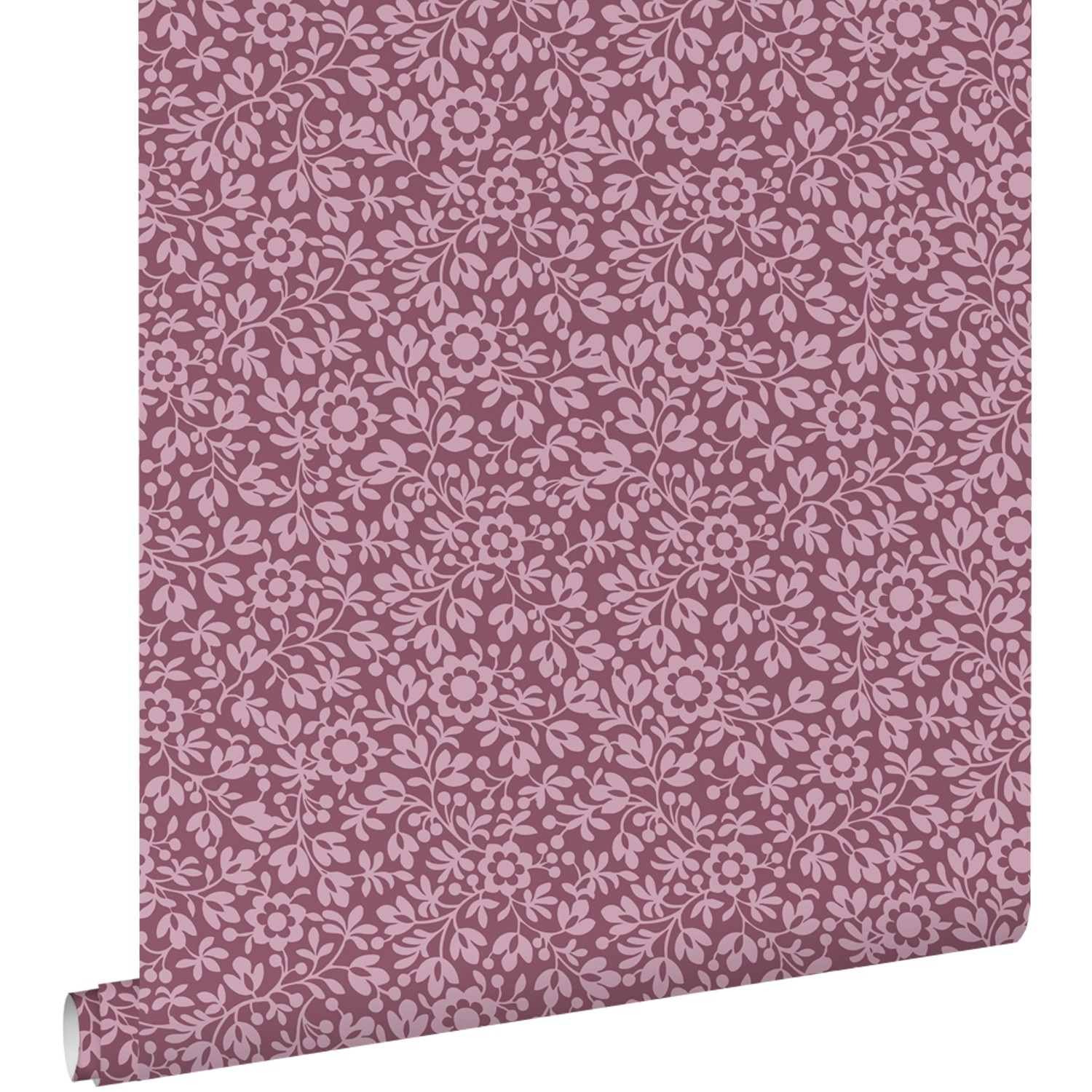 ESTAhome Tapete Blumen Dunkelviolett 50 x 900 cm günstig online kaufen