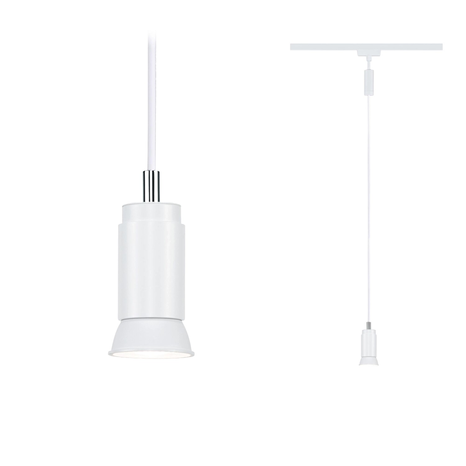 Paulmann Pendelleuchte Runa URail Signalweiß 118 cm x 3,5 cm günstig online kaufen