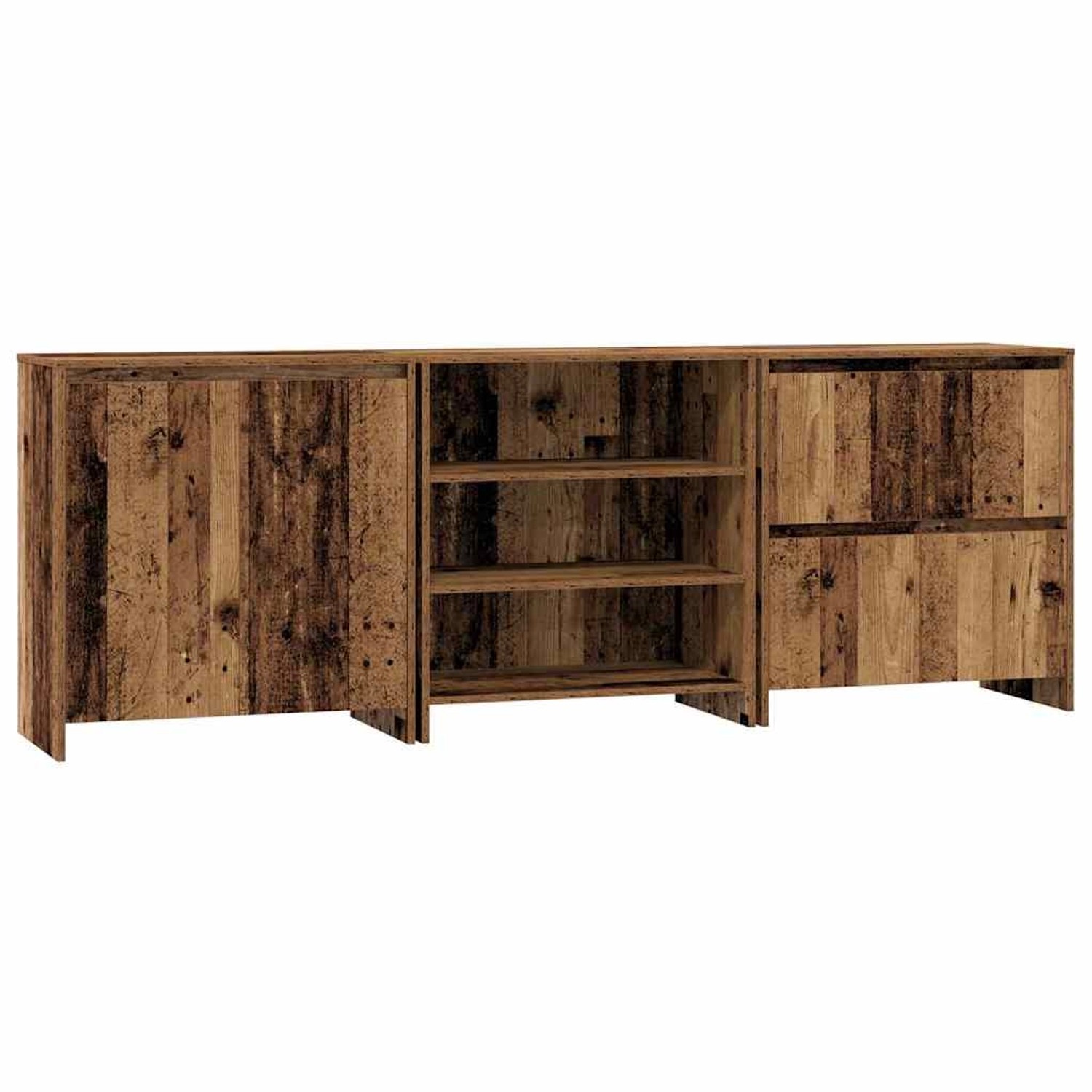 vidaXL Sideboards 3-Tlg Altholz 70 x 41 x 75 cm Holzwerkstoff 3393156