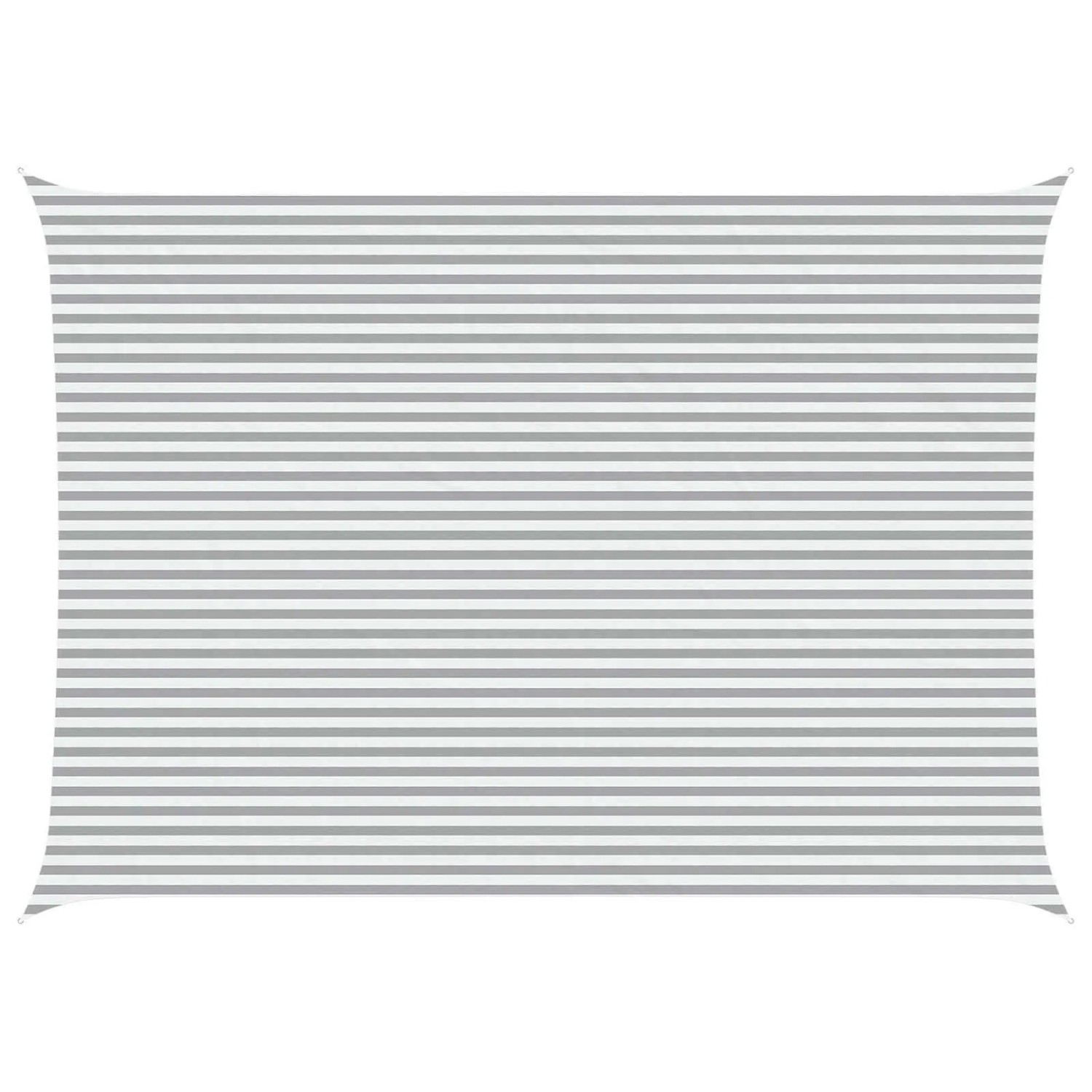 vidaXL Sonnensegel Hellgrau und Weiß 7 x 5 m 100 % Polyester Oxford 42031134