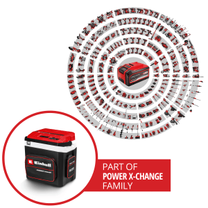 Einhell Akku-Kühlbox TE-COL 18/27 Li-Solo, Teil der Power X-Change Familie.
