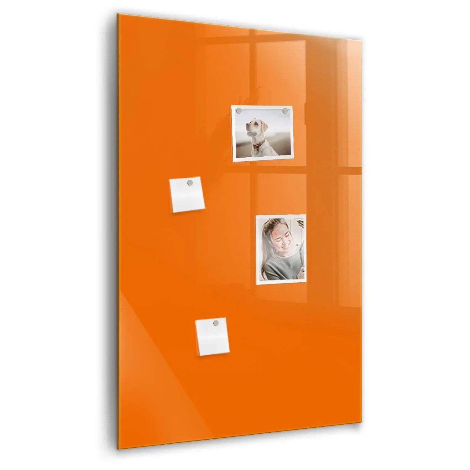 Tulup Schreib Magnettafel Orange Farbe 60x90 cm Magnettafel Wohnzimmer Glas günstig online kaufen